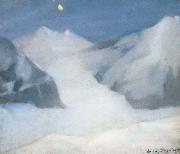 William Stott of Oldham Mountain Peak by Moonlight china oil painting reproduction